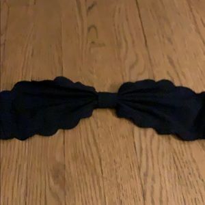 marysia black bandeau bathing suit top